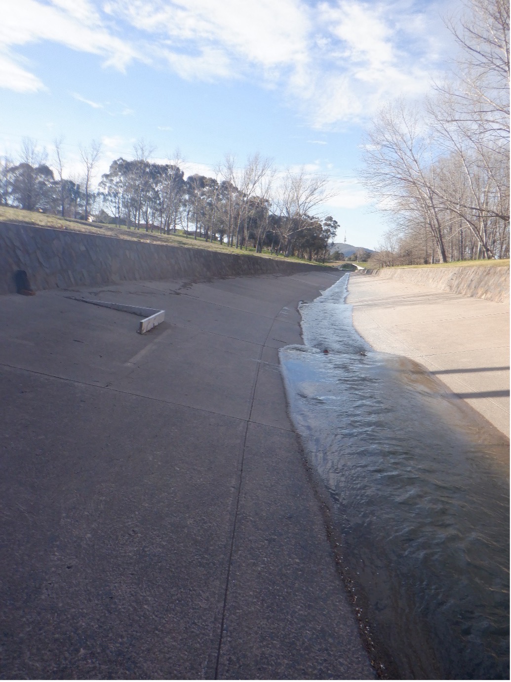 post-weir installation